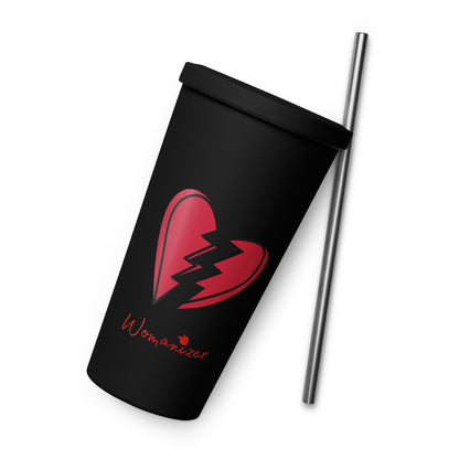 Insulated Tumbler with a Straw • Womanizer