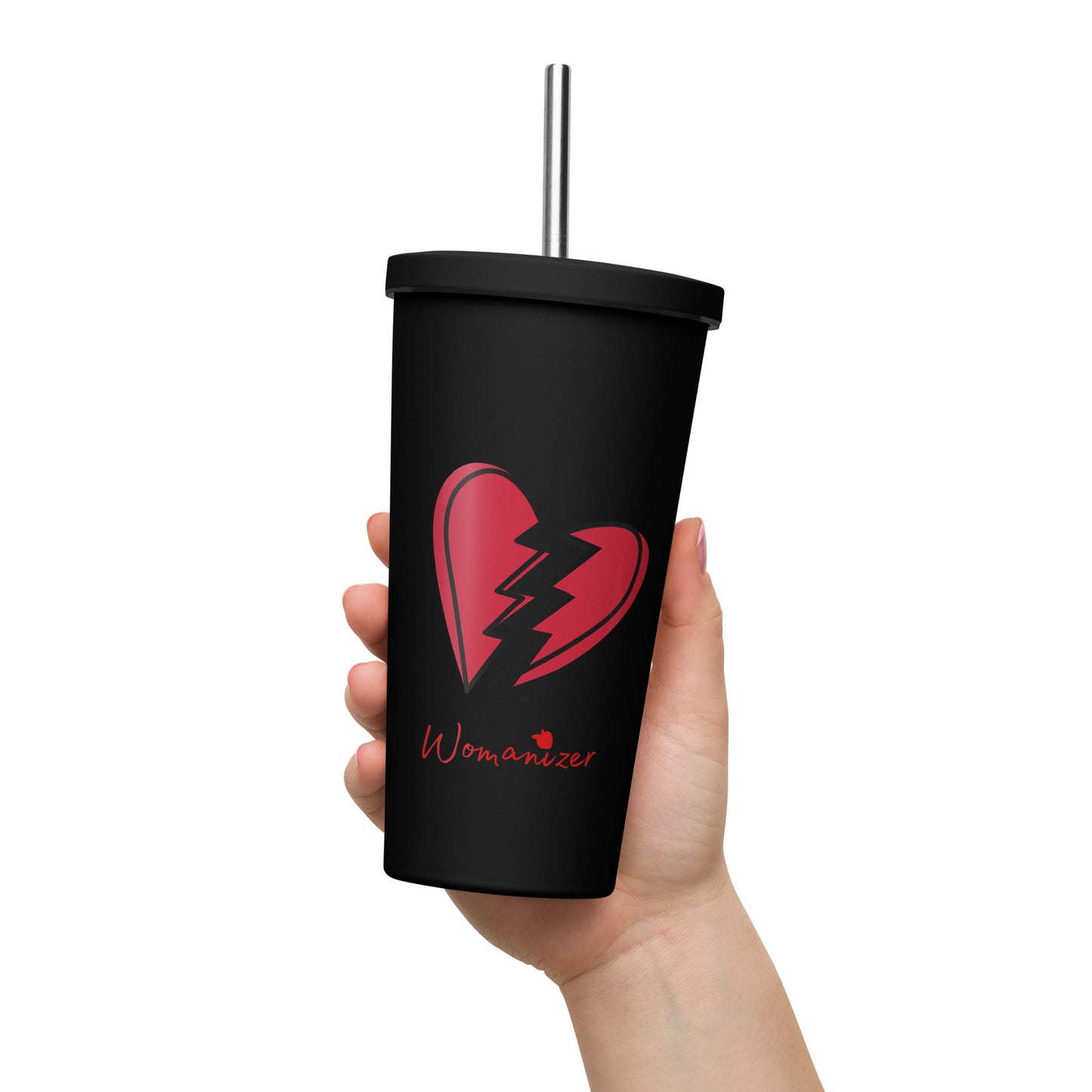 Insulated Tumbler with a Straw • Womanizer